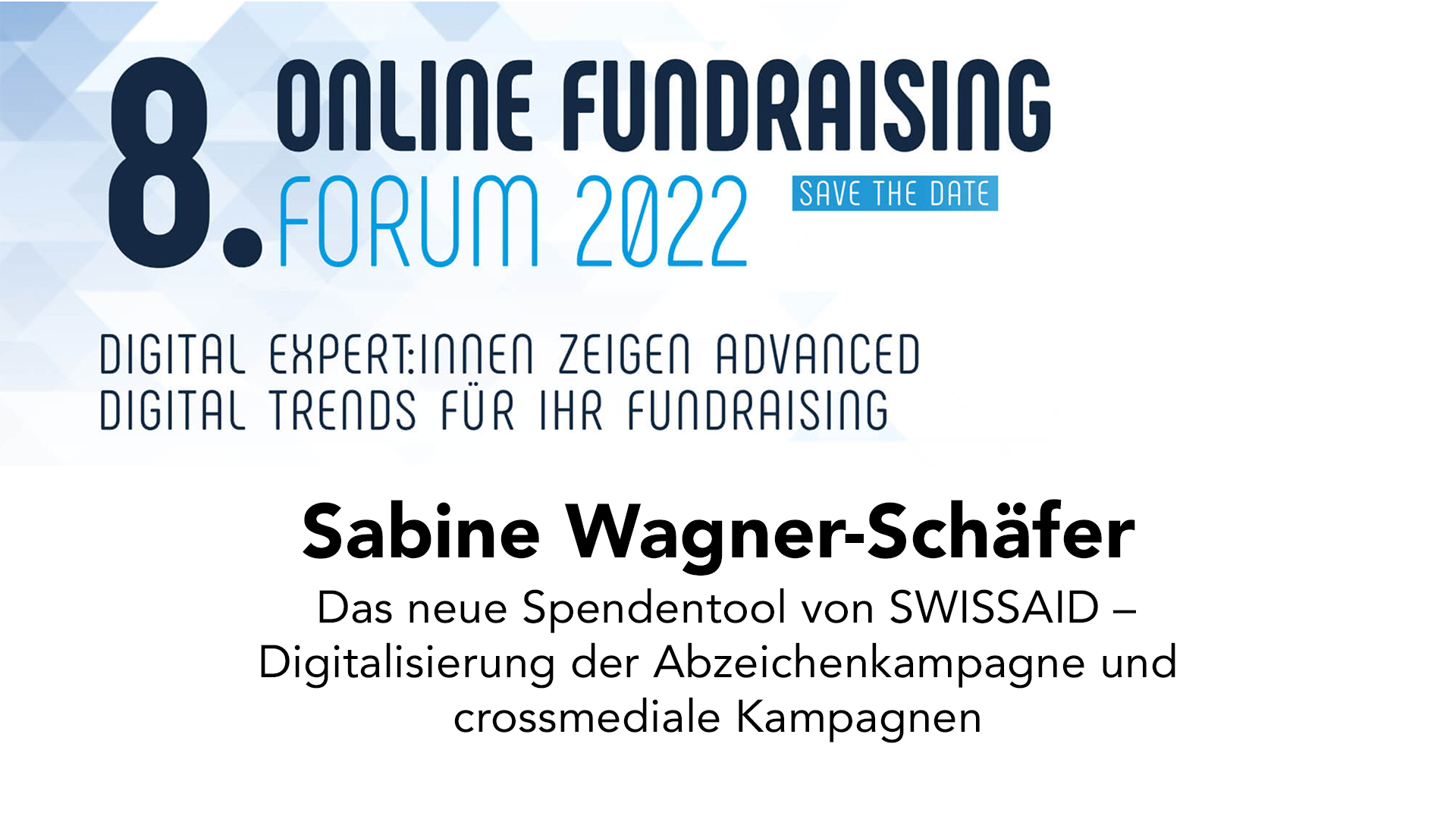 Read more about the article Sabine Wagner-Schäfer – Das neue Spendentool von SWISSAID – Digitalisierung der Abzeichenkampagne und crossmediale Kampagnen